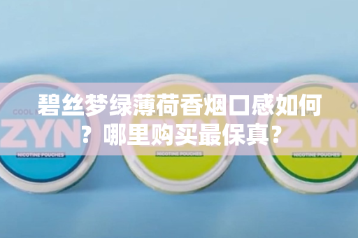 碧丝梦绿薄荷香烟口感如何？哪里购买最保真？